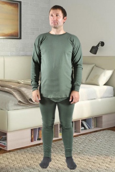Нательное белье мужское "Легионер" (зеленый, без начеса) №УФР-Р-421