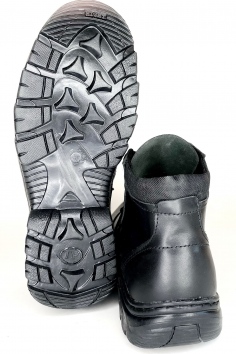 Ботинки мужские низкие "Кордон" (хром гладкий, с мягким кантом, высота 14 см, "Кросс", ТЭП) №ОМ-1008-1