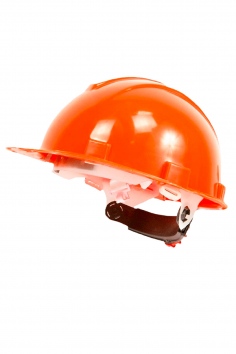 Каска оранжевая защитная с храповым механизмом (Юнона) №БСР-0371