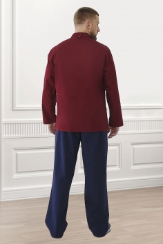 Куртка повара мужская "Талао" (бордовый) №УФР-Р-915